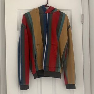 Men’s UO striped hoodie